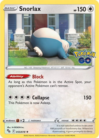 Snorlax (055/078) [Pokémon GO]