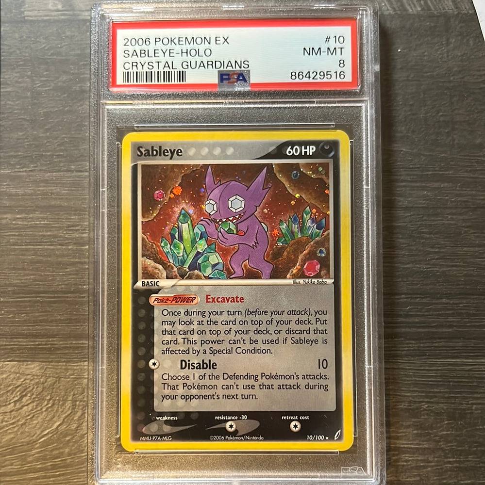 Pokemon EX Sableye Holo PSA 8